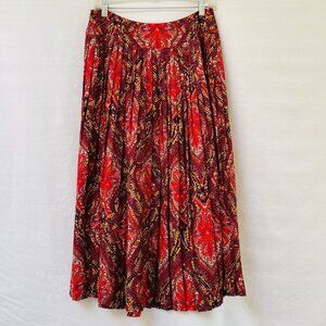 Vintage Liz Claiborne Skirt Womens 28 Floral Cottagecore 80s 90s Preppy Modest